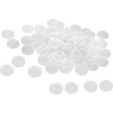 Strade Store 100PCS Boş Akrilik Para Kapsülleri Organizatör Sahipleri Dolar Koleksiyonu 18MM (Yurt Dışından)