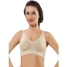 Sistina Ten Dikişsiz Kadın Pedli Sütyen Korse - 704 - Beden L Nrmsa