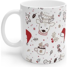 Likya Noel Yılbaşı Figürlü Merry Christmas Kupa Bardak Mug