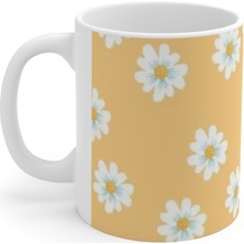 Likya Papatya Desenli Mug Kupa