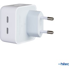 Schitec 35W Yeni Nesil Apple Uyumlu Çift Type-C Port Compact Çıkışlı Ev Tipi Şarj Aleti Kablolu