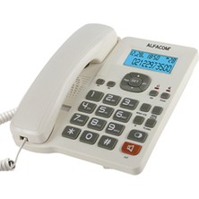 Alfacom 503 Ekranlı Masaüstü Kablolu Telefon Beyaz