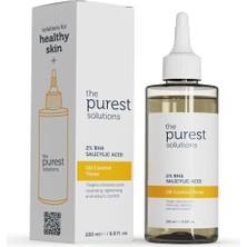 The Purest Solutions Bha%2 Oil Control Toner & Siyah Nokta Hedefli, Yağlanma, Gözenek Dengeleyici Tonik