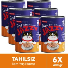 Jazzy Dardanel Kedi Konservesi Tavuklu 400 gr x 6 Adet