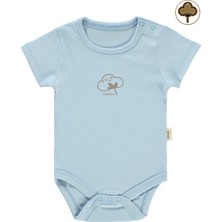 Civil Baby Bebek Organik Çıtçıtlı Badi 0-18 Ay Mavi