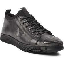 Marcomen 152-16374 Siyah Deri Erkek Casual Ayakkabı