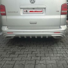 Meliset (Boyasız) Volkswagen T5 Transporter Arka Karlık Çift Egzoz 2003-2014 Arasına Uyumludur