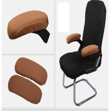 1paır Ofis Bilgisayar Sandalye Kapak Polyester Sandalye Kolu Kapaklar Siyah(Yurt Dışından)