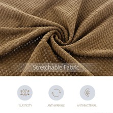 Stretch Koltuk Kapakları Sandalye Koltuk Kolu Koruyucular Koltuk Slipcovers Kahverengi