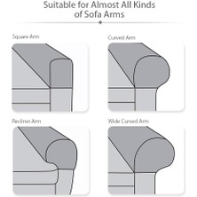 Stretch Koltuk Kapakları Sandalye Koltuk Kolu Koruyucular Koltuk Slipcovers Siyah