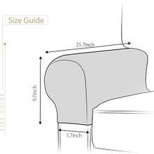 Stretch Koltuk Kapakları Sandalye Koltuk Kolu Koruyucular Koltuk Slipcovers Siyah