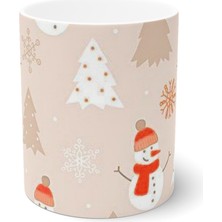 Likya Noel Yılbaşı Kardan Adam Snowman Merry Christmas Kupa Bardak Mug