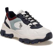 U.S. Polo Assn. Tracky Beyaz Mavi Kadın Sneaker Spor Ayakkabı
