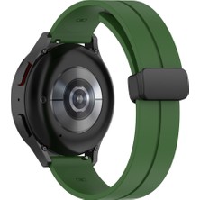 MobaxAksesuar Samsung Galaxy Watch Gear S2 3 41 42 Active 2 40 44 mm Kordon Magnetli Ayarlanır Silikon Kordon 20MM