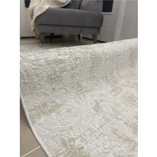 Dinarsu Halı Dinarsu Kaymaz Halı Assos Nevra Krem Kaymaz Taban Yolluk