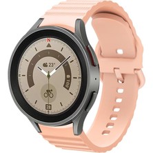 MobaxAksesuar Samsung Galaxy Watch 4 5 6 7 FE 40 40 44 Classic 42 43 46 47 mm Kordon Wave Dalgalı Silikon Kordon