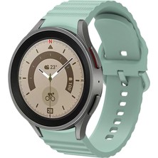 MobaxAksesuar Samsung Galaxy Watch 4 5 6 7 FE 40 40 44 Classic 42 43 46 47 mm Kordon Wave Dalgalı Silikon Kordon
