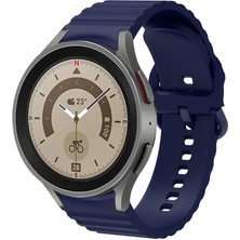MobaxAksesuar Samsung Galaxy Watch 4 5 6 7 FE 40 40 44 Classic 42 43 46 47 mm Kordon Wave Dalgalı Silikon Kordon