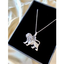 Alâ Silver Jewellery Aslan Unisex 925 Ayar Gümüş Kolye