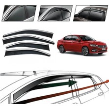 Drs Tuning Fıat Egea 2018 Kromlu Cam Rüzgarlığı 4 Lü