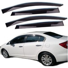 Drs Tuning Honda Civic Fb7 Cam Rüzgarlığı Krom Çıtalı 2012+ Sunplex