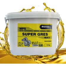 Borax Suya Dayanıklı Genel Amaçlı Super Sarı Gres - 14 kg