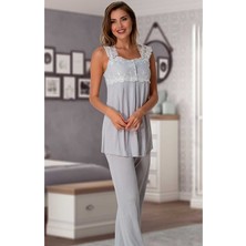 Effortt 2303  Lohusa Pijama Takımı 2303 Gri