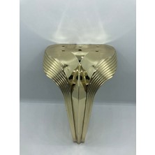 Karakoç Dekoratif, 19 cm Gold Kaplama Plastik Berjer,koltuk,mobilya Ayağı (4 Adet)