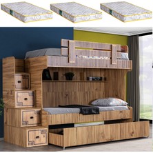 Setay Ranza, Natural Ranza Yavrulu - 3'lü Ceviz Ranza + 3 Adet Yatak