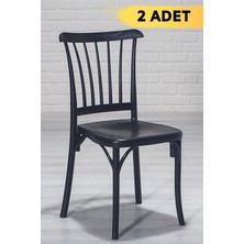 ModaLife 2 Adet Violet Siyah Pratik Sandalye / Balkon-Bahçe-Mutfak