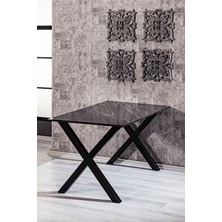 Matrix Maxima Bendir Mermer Desen 85X130 Mutfak Masası