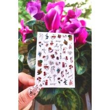 BP Tattoo Trend Kadın Tırnak Süsü Kendinden Yapışkanlı Tırnak Sticker