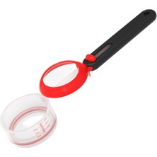 Dolity Pişirme Aracı Ev Kırmızı Pişirme Için Ölçek ile Ayarlanabilir Ölçüm Kaşığı (Yurt Dışından)