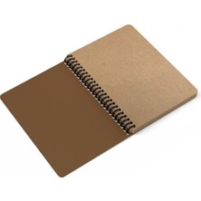 Zeron Tasarım Ampül Akvaryum Baskılı Spiralli Ahşap Kapaklı Defter 15 x 20 cm DFT344