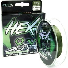 Fujin Hex Braid 8x 150MT Moss Green Ip Misina