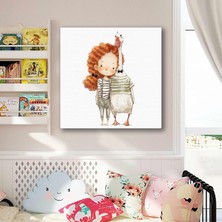 SML Tablo Ördek ve Yakın Arkadaşı Kanvas Tablo