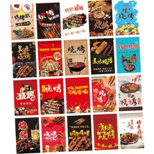 Strade Store Japon Banner Bayrakları Kafe 20PCS Için Dekoratif Asılı Süs 5m Barbekü Tarzı (Yurt Dışından)