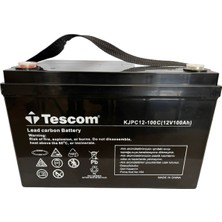 Tescom 12V 100A Kurşun Karbon Akü
