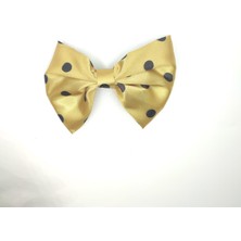 Tedz Collection Mordino Hardal Puantiyeli Saten Fiyonk Saç Tokası