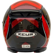 Zeus Kask ZS-1800B Gloss Carbon Am9 Red