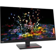 Lenovo Thinkvision P32P-20 31 5" UHD (Type-C Rj-45) Dahili Kameralı Yükseklik Ayarlı Pivot Özellikli Monitör 62DBGAT2TK