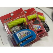 Jiekai Alarmlı Motosiklet Disk Kilidi Disk Kilit Hatırlatma Aparatlı-Kırmızı