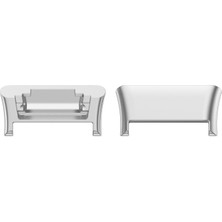 Microcase Oppo Watch Free 18 mm Çevirici Metal Kordon Kayış Adaptörü Set - AL3145