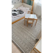 Apex Havana 8581 Gri Iskandinav Desen Dekoratif Modern Bukle Halı