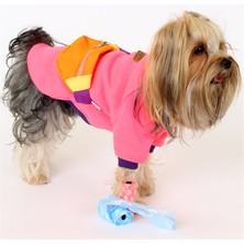 Max Design Pet Sweatshirt Çantalı - Pembe- Köpek ve Kedi Kıyafeti