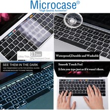 Microcase Macbook Air 13.6 M2 A2681 MLXW3TU/A Silikon Klavye Koruması Eu Türkçe Şeffaf - AL3193