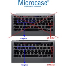 Microcase Macbook Air 13.6 M2 A2681 MLXW3TU/A Silikon Klavye Koruması Eu Türkçe Şeffaf - AL3193