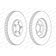Ferodo Fren Dıskı On Kaplamalı Jaguar S-Type Iı X200 Xj X350 X358