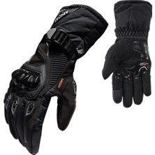 Cuticate Deri Su Geçirmez Termal Kış Motosiklet Eldivenleri Xl Xxl - Siyah Xl (Yurt Dışından)