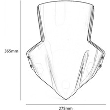 Cuticate CB650F 2014-2017 Için Duman Motosiklet Ön Cam Ön Cam Yarışı (Yurt Dışından)